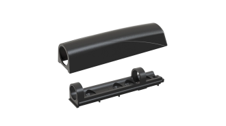  - Держатель накладной для длинного толкателя, антрацит, (200 шт/кор), Cubo Titus