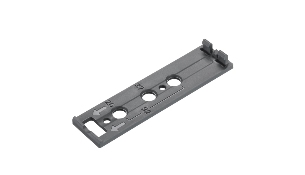 Держатель накладной для толкателя плоского Push Latch, черный, длинный, (200 шт/кор), Titus
