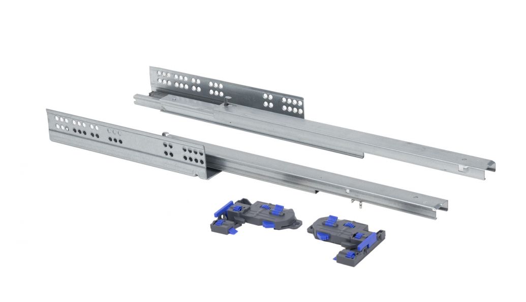 Направляющие скрытого монтажа полного выдвижения Soft-Close, 450 мм 3D синхрон., PRIME by AKS