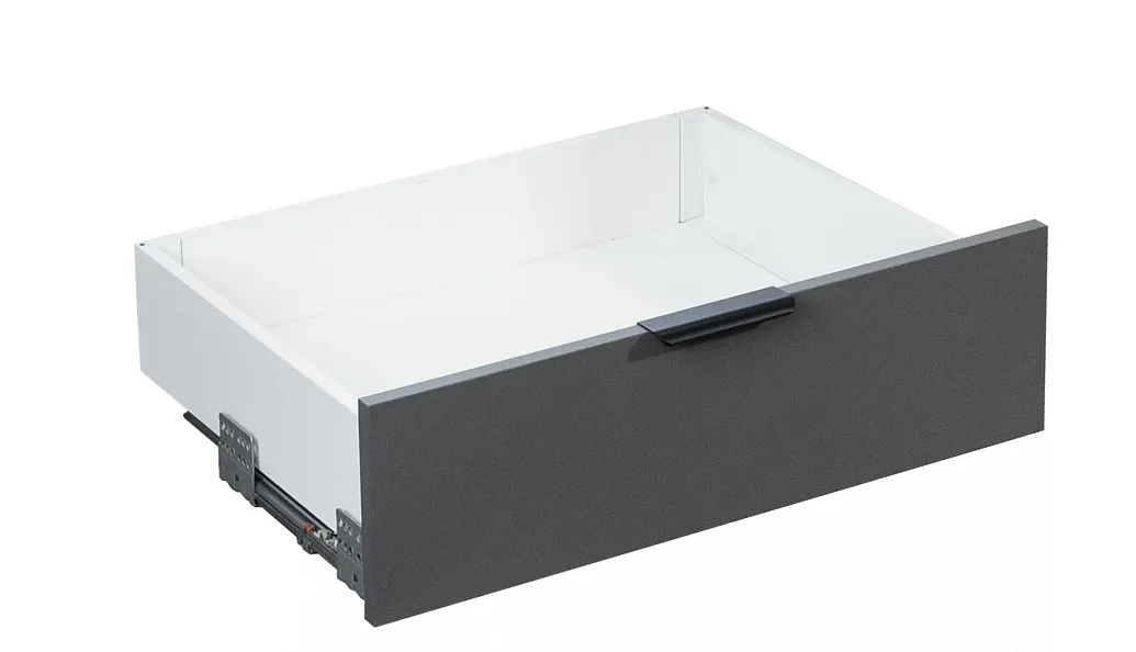 Комплект ящика 116х500 Soft-Close, белый, полн. выдвиж., Slimbox Evolution AKS