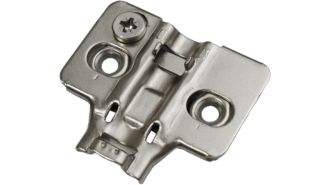  - Монтажная планка 3D, шуруп, H=0, никель, (50 шт/кор), JET