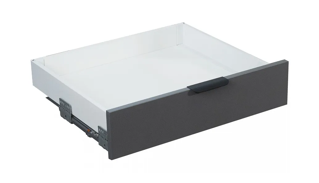 Комплект ящика 84х450 Soft-Close, белый, полн. выдвиж., Slimbox Evolution AKS